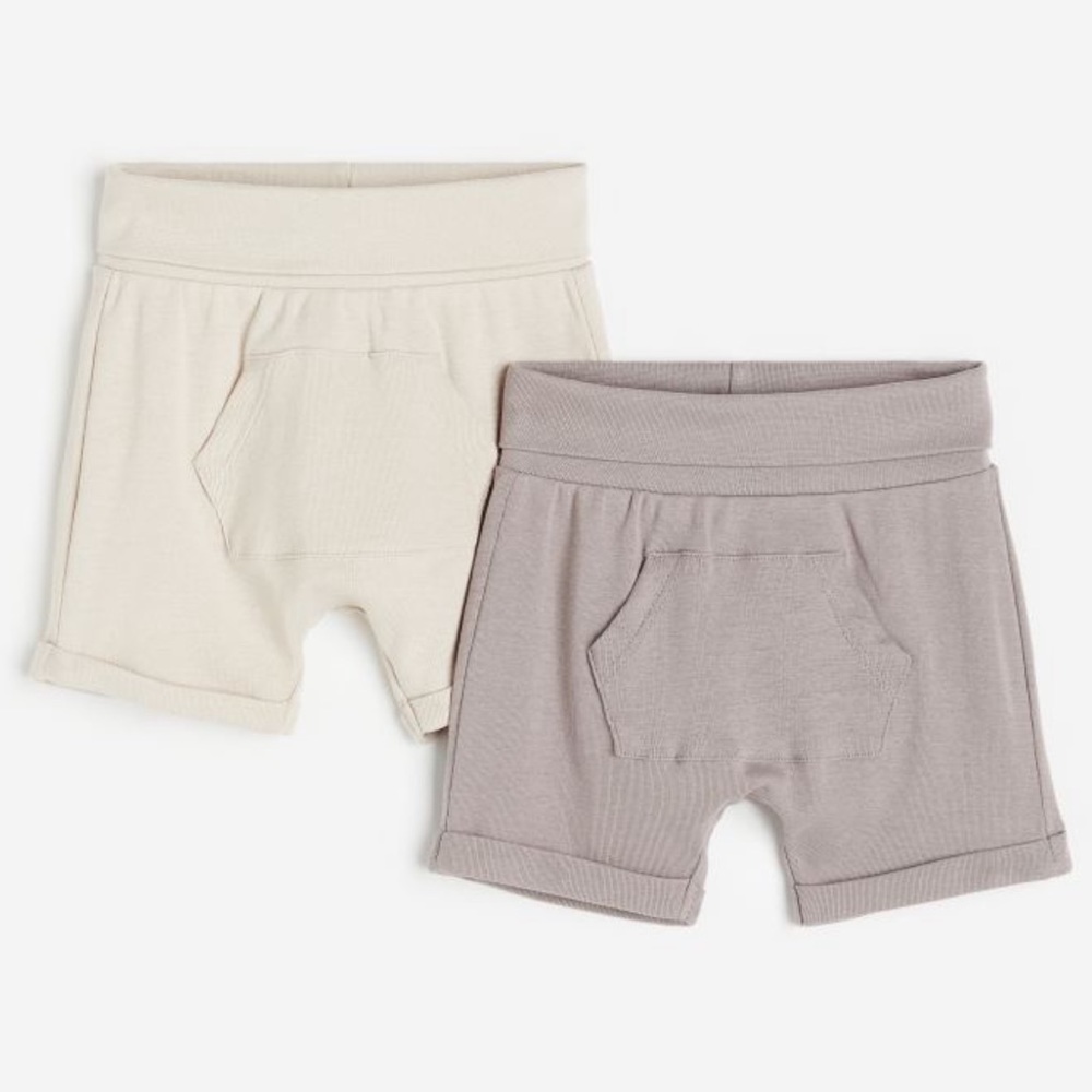 H&M Baby 2 Pack Organic Cotton Jersey Shorts